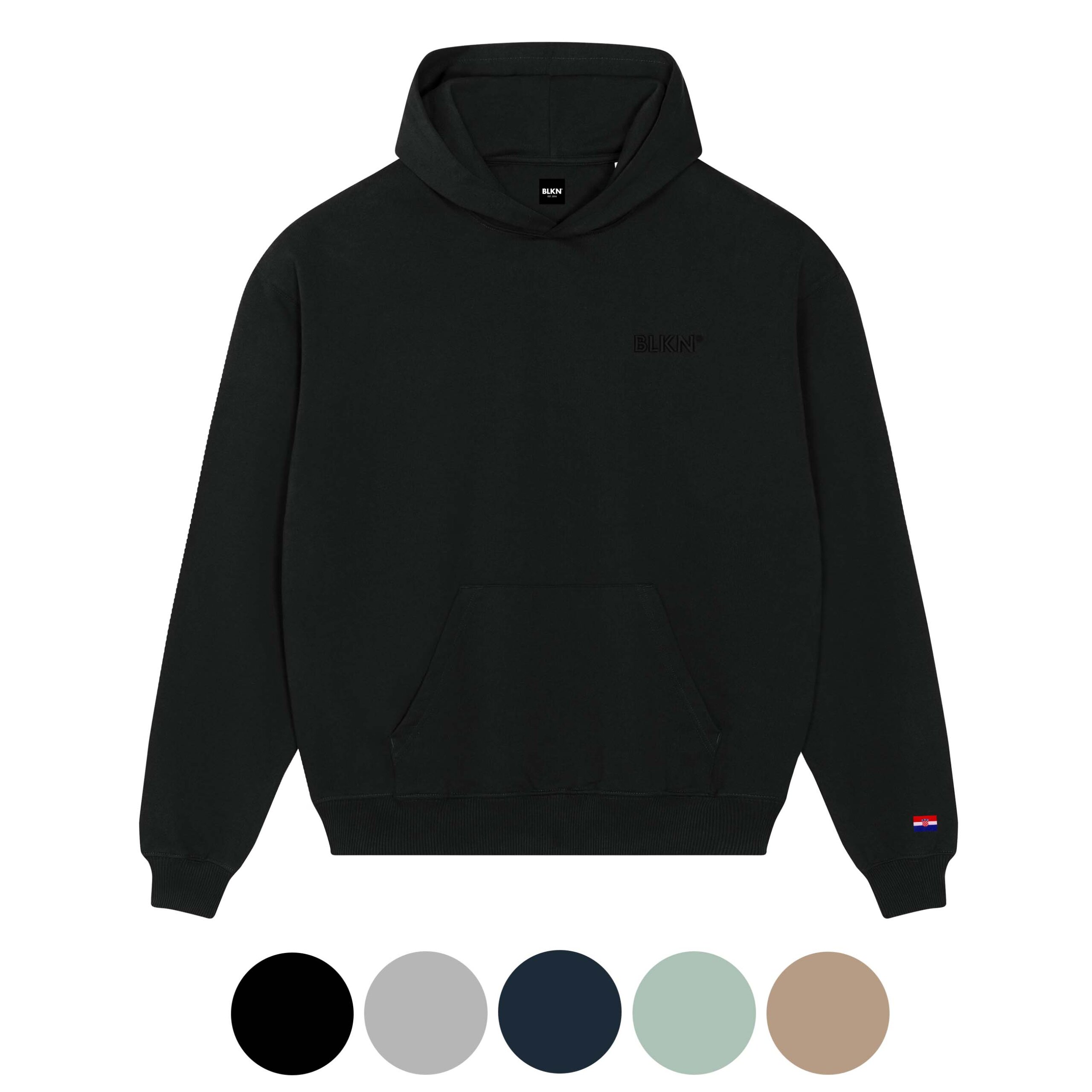 BLKN® V4 hoodie Black Color switch Croatia